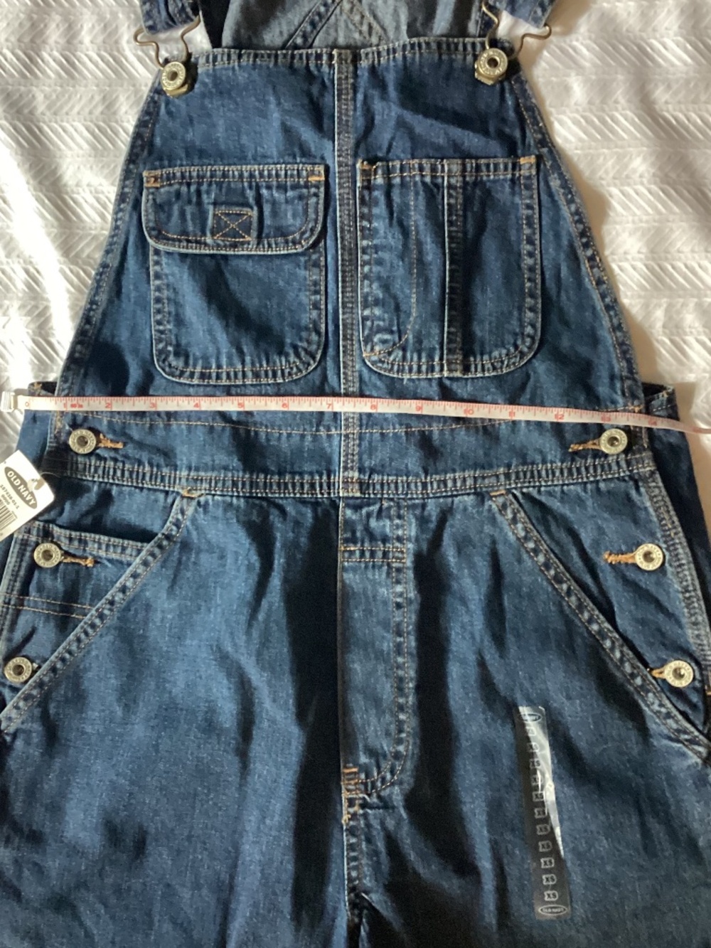 Old Navy Denim Shorts Overalls Size XS Women’s Junior’s Teens NEW - Picture 8 of 10